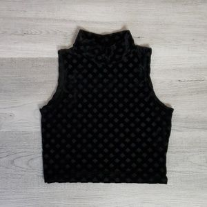 BlackMilk Burned Diamond High Neck Crop